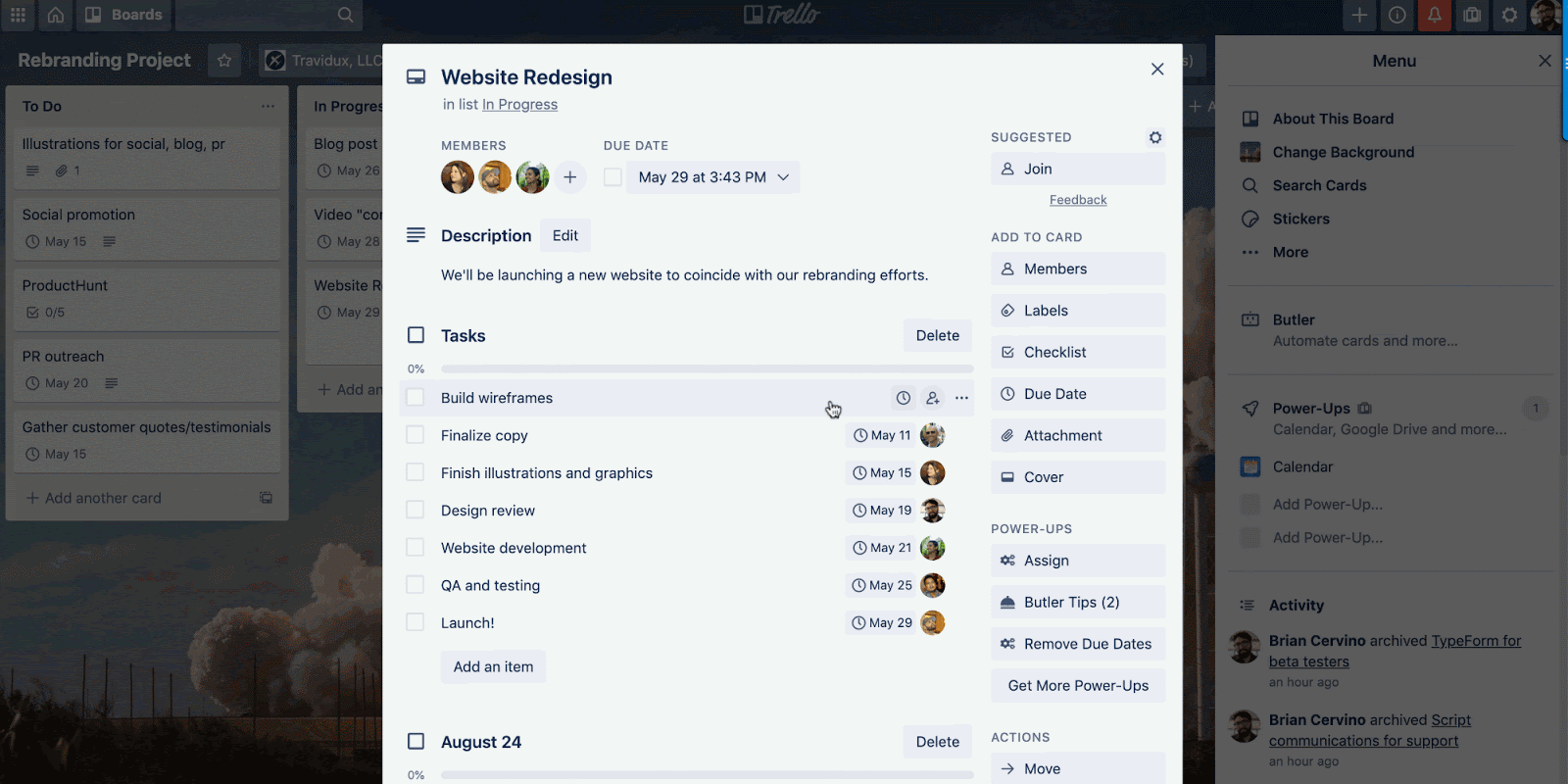 Trello Screenshot